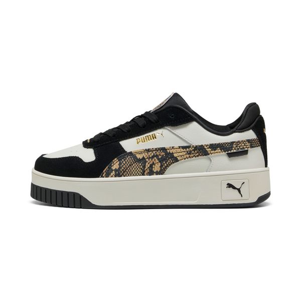 PUMA Women's Puma Carina Street Snake Chic Sneakers, Gray, Size 41, Shoes