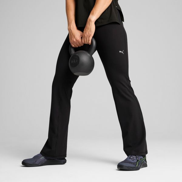 PUMA Women's Puma CLOUDSPUN Flare Pants, Black, Size XL, Clothing