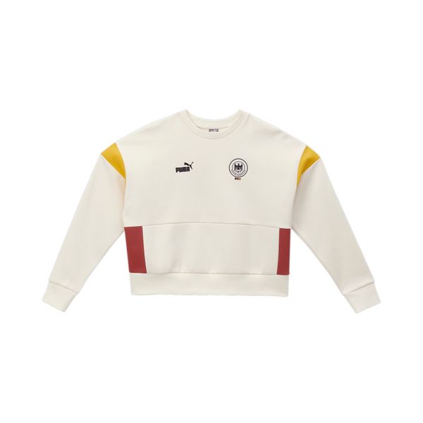 PUMA Women's Puma Deutscher Handball Bund Archive's Crew, White, Size XL, Clothing