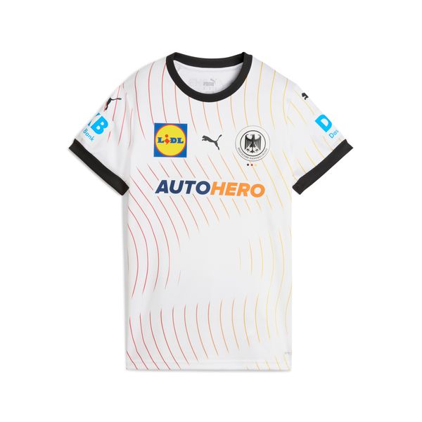 PUMA Women's Puma Deutscher Handball Bund Home Jersey, White, Size XS, Clothing