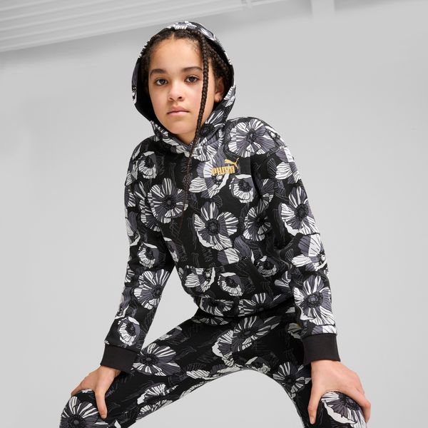PUMA Women's Puma ESS+ CLASS ACT Hoodie Youth, Black, Size 15-16Y, Clothing