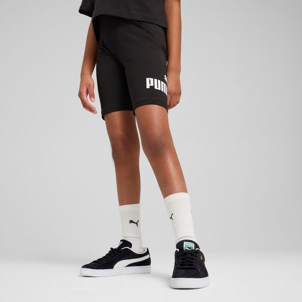 PUMA Women's Puma ESS No. 1 Logo Short Leggings Youth, Black, Size 15-16Y, Clothing