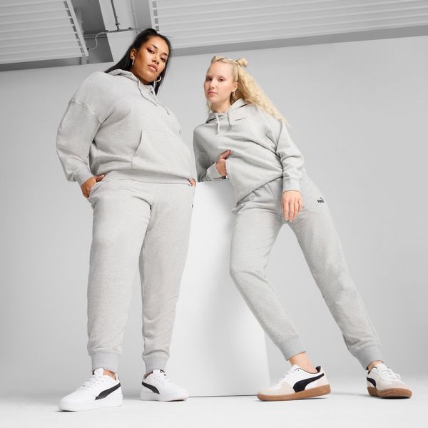 PUMA Women's Puma ESS Small No. 1 Logo Sweatpants, Gray, Size M, Clothing