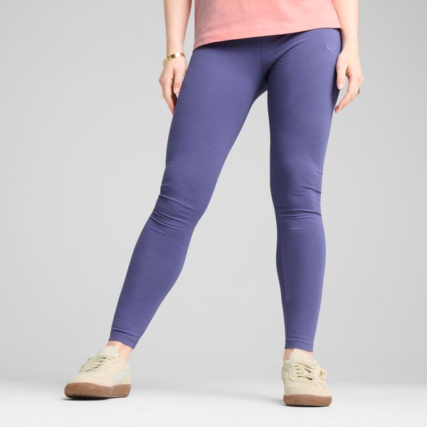PUMA Women's Puma HER High-Waist Leggings, Blue, Size L, Clothing
