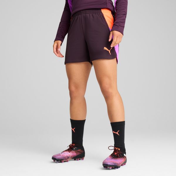 PUMA Women's Puma Individual BLAZE Football Shorts, Purple, Size S, Clothing
