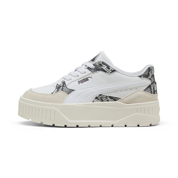 PUMA Women's Puma Karmen II Idol Snake Chic Sneakers, White, Size 38, Shoes