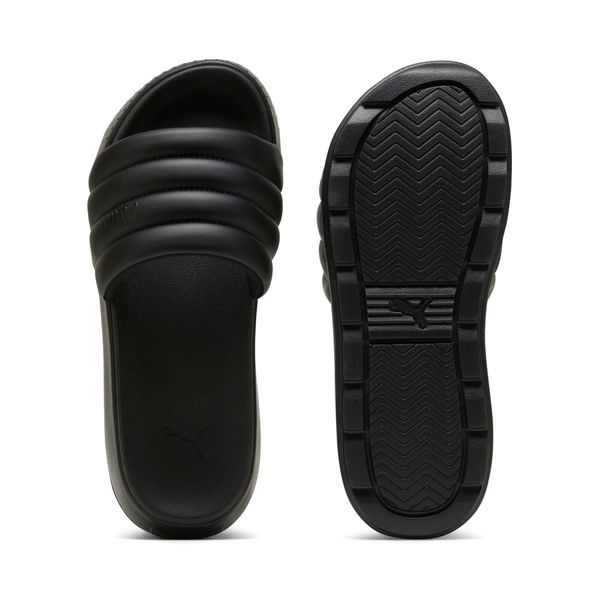 PUMA Women's Puma Karmen Puffy's Slides, Black, Size 40.5, Shoes