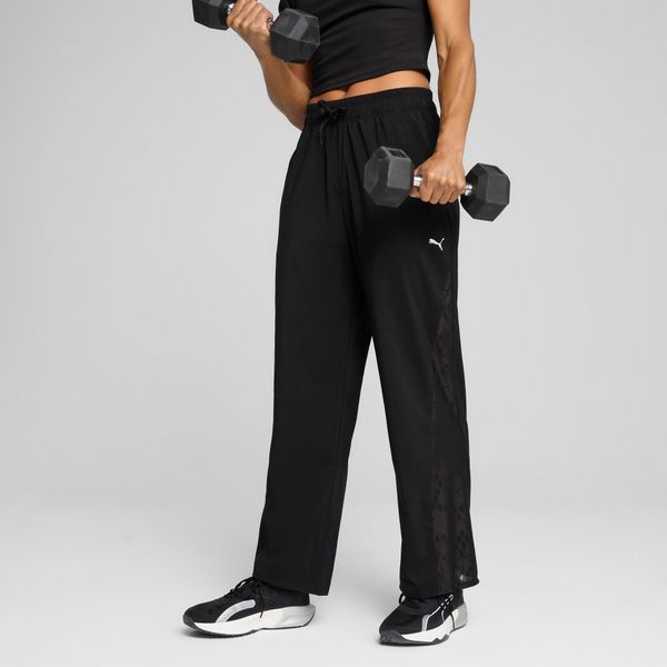 PUMA Women's Puma LACE Woven Pants, Black, Size XXS, Clothing
