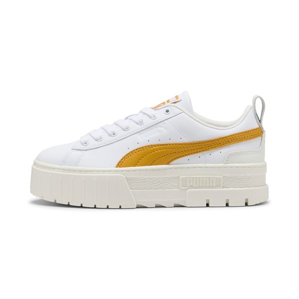 PUMA Women's Puma Mayze Lux Sneakers, White, Size 38.5, Shoes