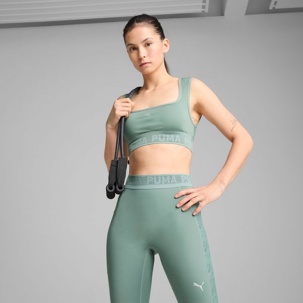 PUMA Women's Puma MOVE LACE Bra, Green, Size L, Clothing