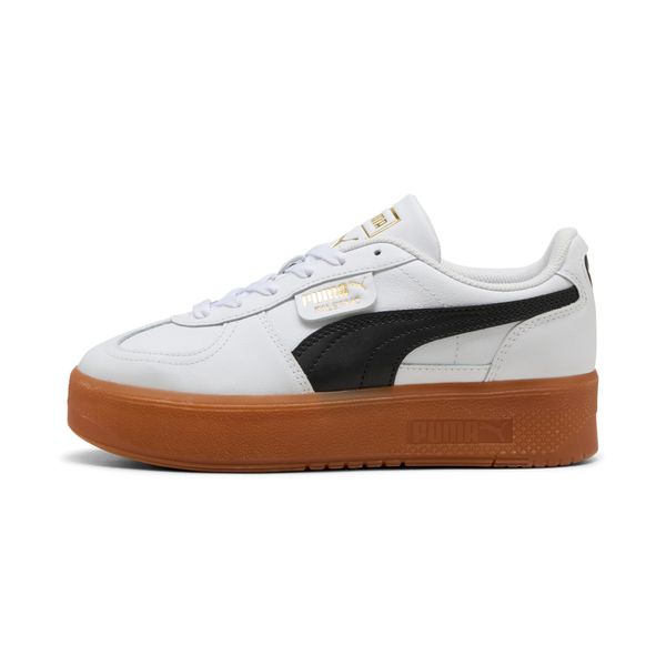PUMA Women's Puma Palermo Elevata Leather Sneakers, White, Size 42, Shoes