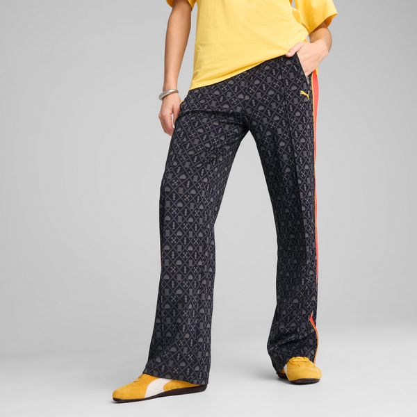 PUMA Women's Puma ROAD TO UNITY AOP Straight Track Pants, Blue, Size S, Clothing