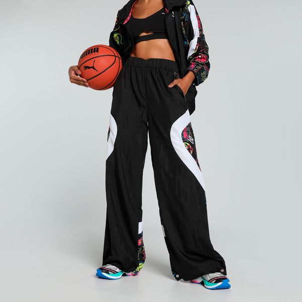 PUMA Women's Puma STEWIE TOKYO Track Pants, Black, Size M, Clothing