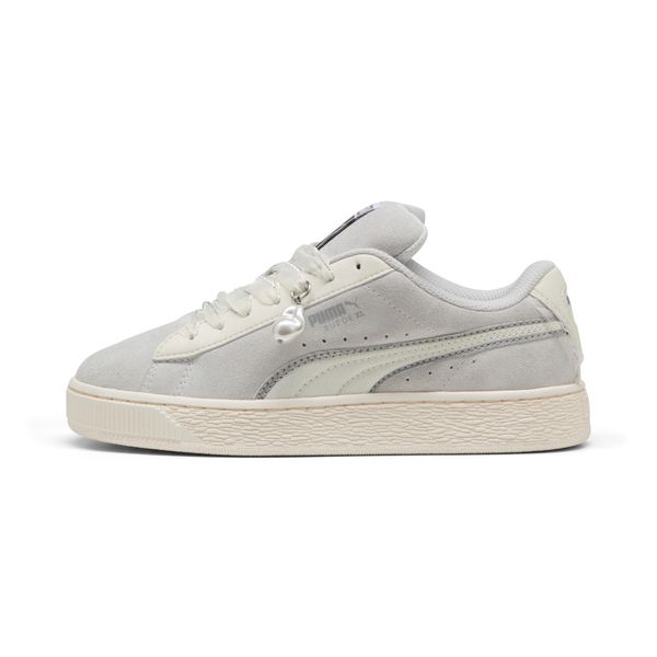 PUMA Women's Puma Suede XL Glam Athletics Sneakers, Gray, Size 39, Shoes