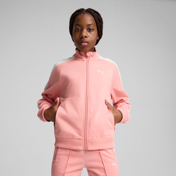 PUMA Women's Puma T7 ALWAYS ON Track Jacket Youth, Pink, Size 9-10Y, Clothing