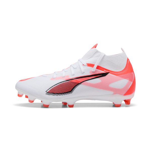 PUMA Women's Puma ULTRA 5 MATCH+ FG/AG Football Boots, White, Size 39, Shoes