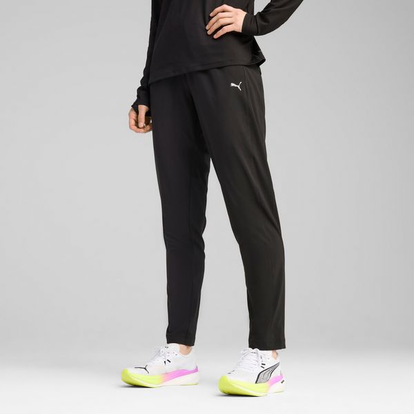 PUMA Women's Puma VELOCITY Tapered Running Pants, Black, Size L, Clothing