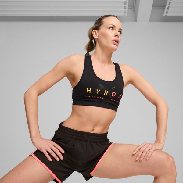PUMA Women's Puma x HYROX 4Keeps Running Bra, Black, Size L, Clothing