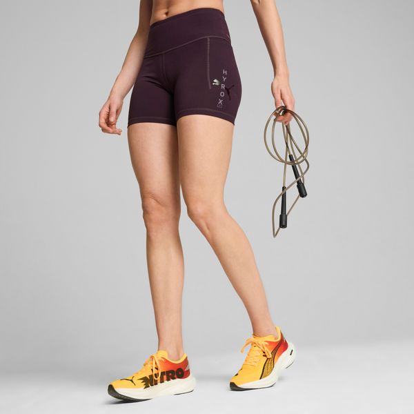 PUMA Women's Puma x HYROX CLOUDSPUN 5" Shorts, Purple, Size XL, Clothing