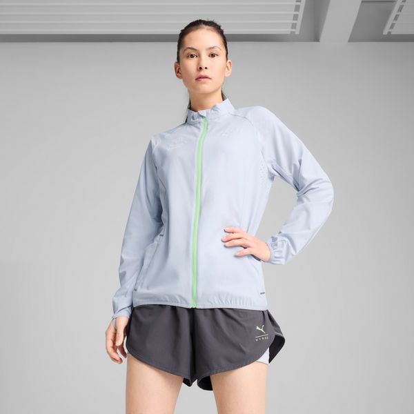 PUMA Women's Puma x HYROX ULTRAWEAVE Jacket, Blue, Size XL, Clothing