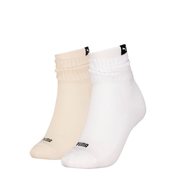 PUMA Women's Puma's Classic Short Slouch Socks 2 pack, Brown, Size 39-42, Clothing