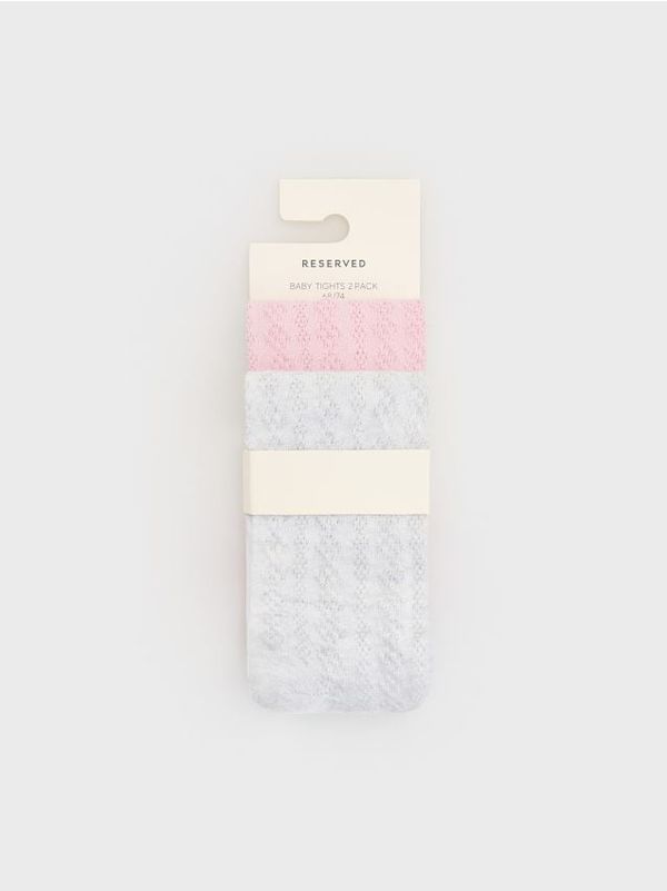 Reserved Reserved - BABIES` TIGHTS MULTI - light grey