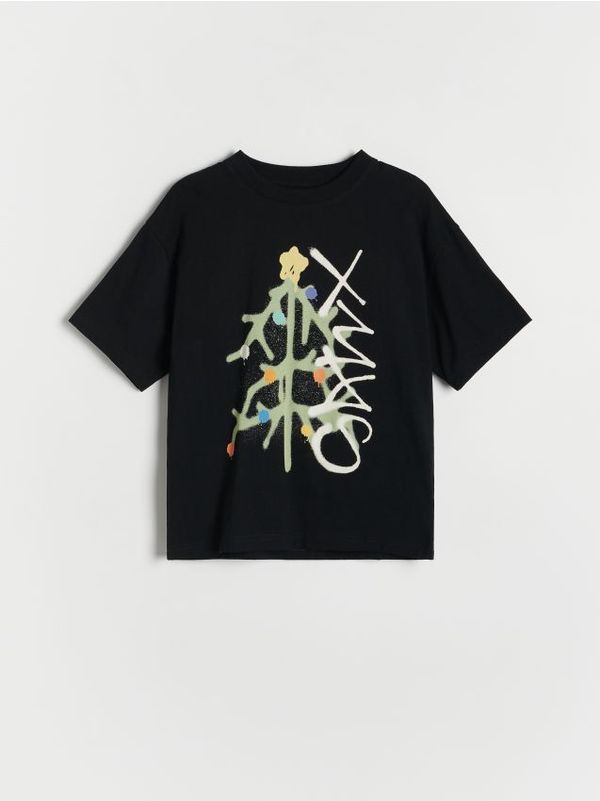 Reserved Reserved - BOYS` T-SHIRT - crno