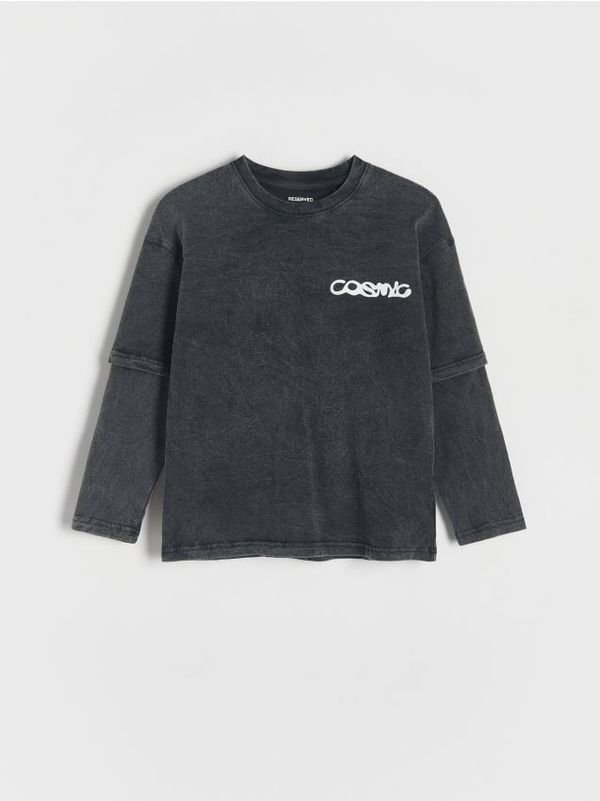 Reserved Reserved - BOYS` T-SHIRT - crno