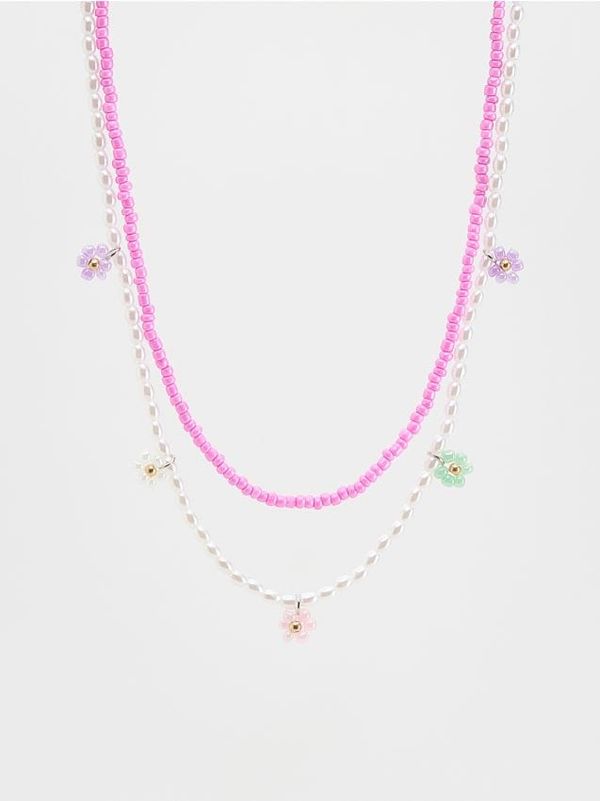 Reserved Reserved - CHILDREN`S NECKLACE - ružičasta