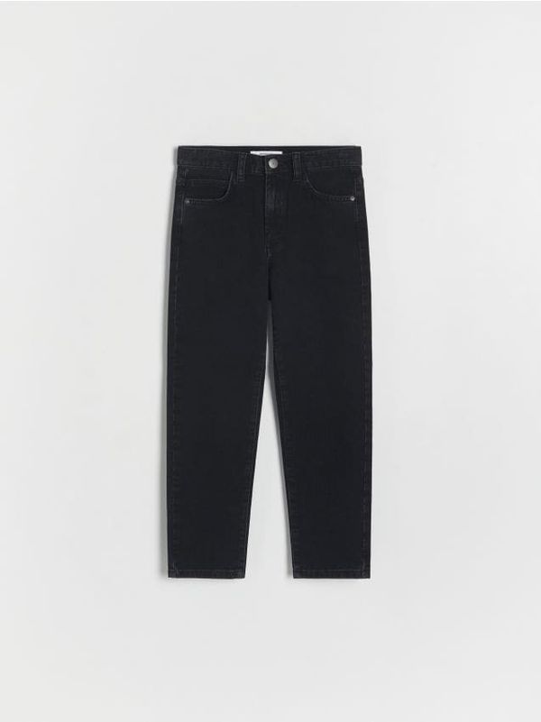 Reserved Reserved - Classic denim straight hlače - crno