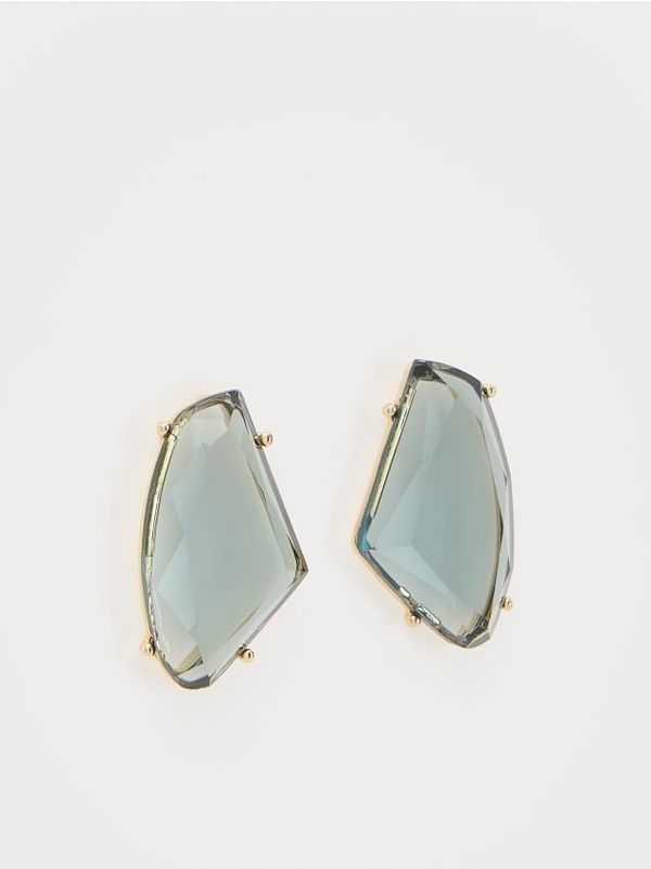 Reserved Reserved - EARRINGS - steel blue