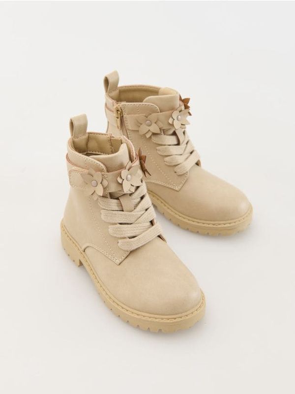 Reserved Reserved - GIRLS` ANKLE BOOTS - light grey