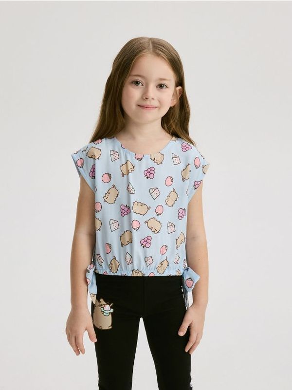 Reserved Reserved - GIRLS` BLOUSE - bljedoplavo