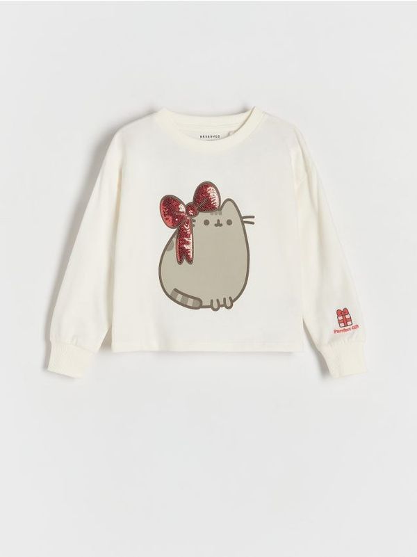 Reserved Reserved - GIRLS` BLOUSE - krem
