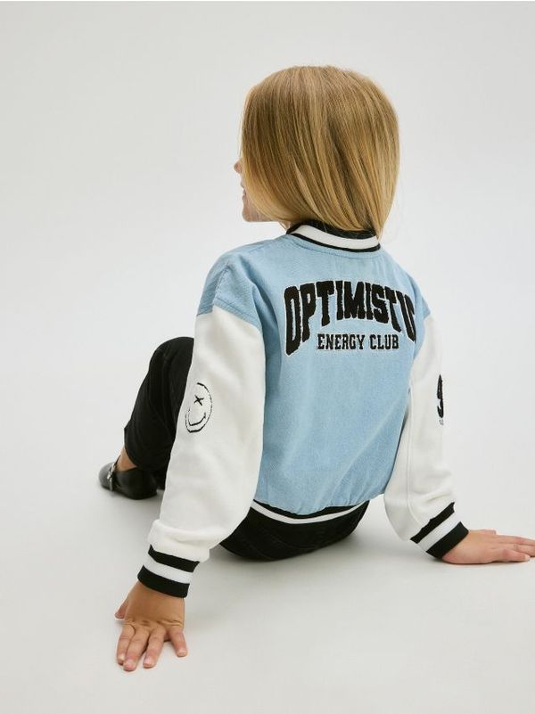 Reserved Reserved - GIRLS` JOGGING TOP - svjetloplavo