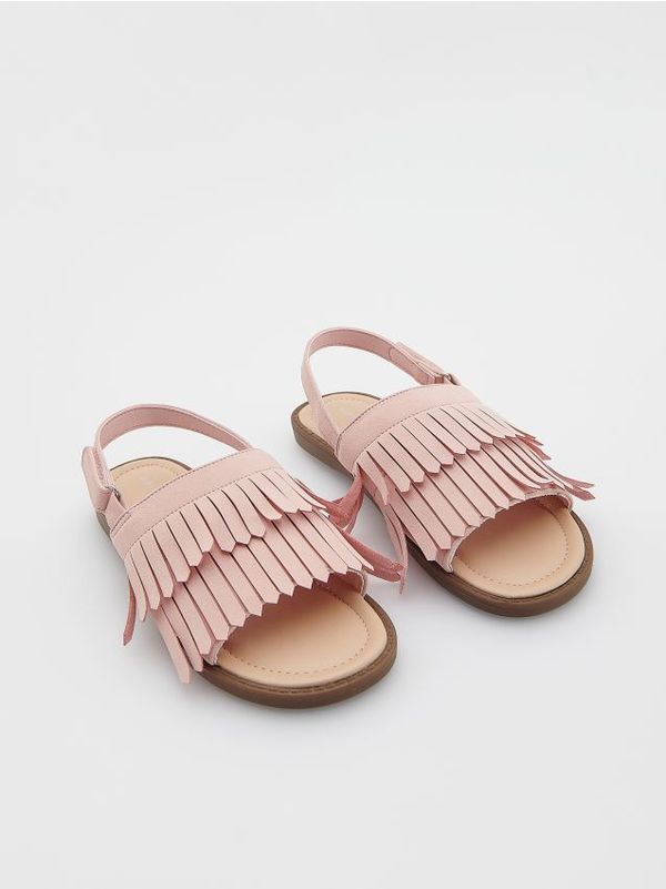 Reserved Reserved - GIRLS` SANDALS - pastelnoružičasto
