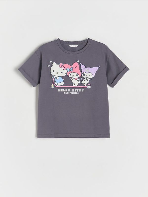 Reserved Reserved - GIRLS` T-SHIRT - čeličnoljubičasto