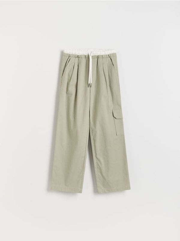 Reserved Reserved - GIRLS` TROUSERS - svjetlozeleno