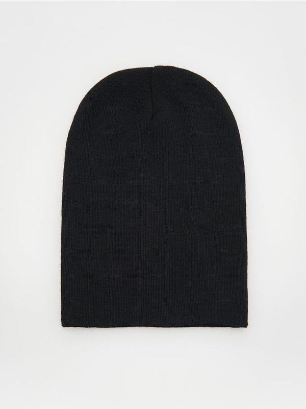 Reserved Reserved - Kapa beanie od mješavine viskoze - crno