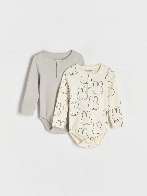 Reserved Reserved - Komplet od 2 bodija Miffy - krem