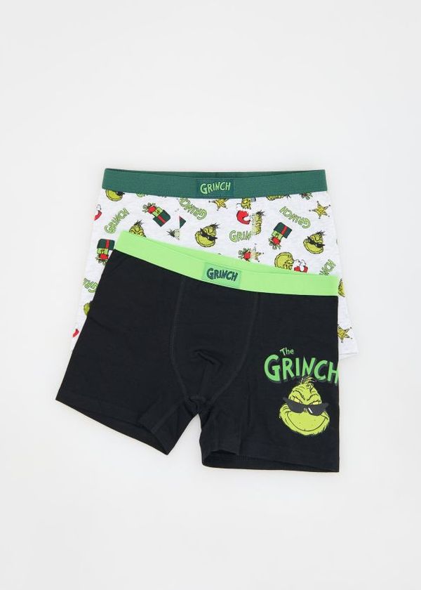 Reserved Reserved - Komplet od 2 para bokserica Grinch - crno