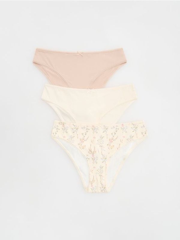 Reserved Reserved - Komplet od 3 para bikini gaćica - boja kože