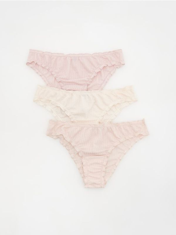 Reserved Reserved - Komplet od 3 para bikini gaćica - boja kože