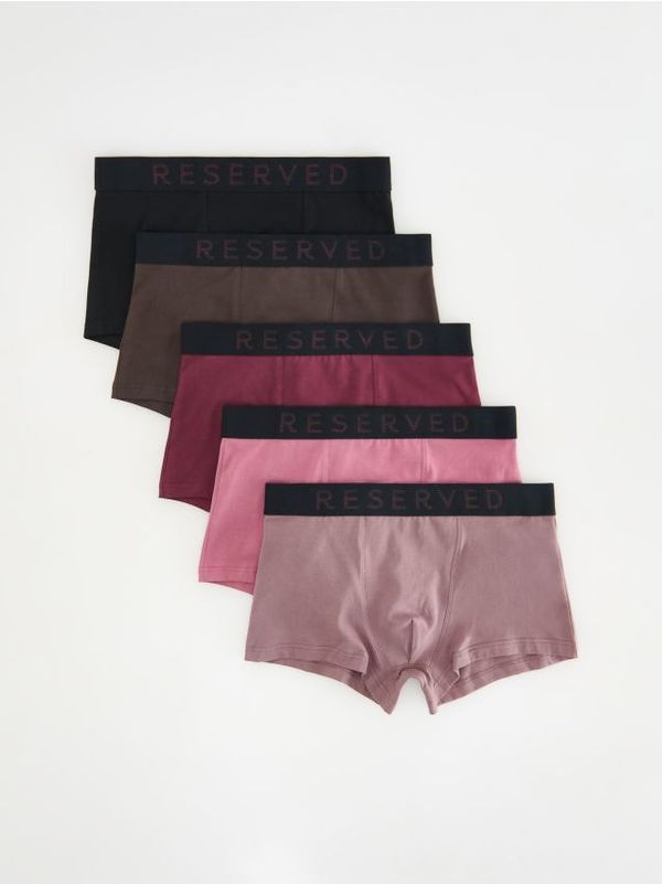Reserved Reserved - Komplet od 5 pari classic bokserica - boja kave