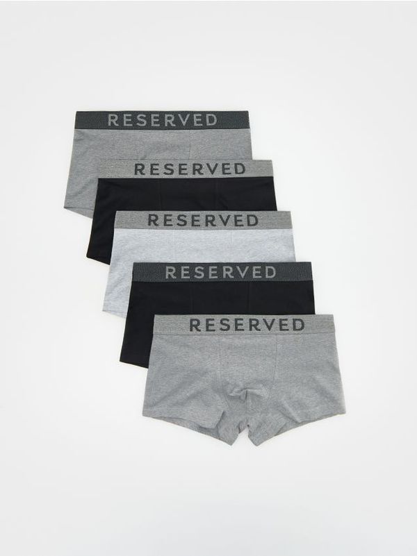 Reserved Reserved - Komplet od 5 pari classic bokserica - tamnosivo