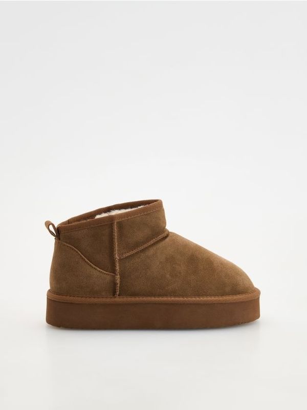 Reserved Reserved - LADIES` ANKLE BOOTS - smeđi
