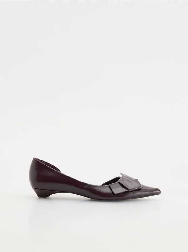 Reserved Reserved - LADIES` BALLERINAS - boja mahagonija
