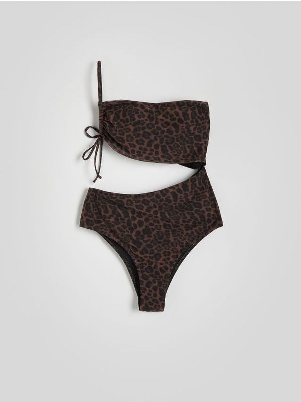 Reserved Reserved - LADIES` BEACHWEAR SUIT - smeđi