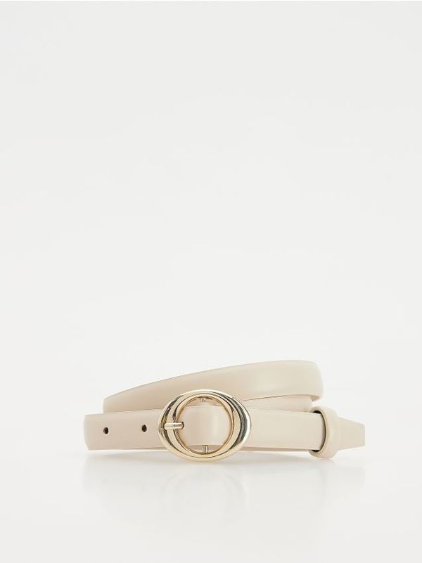 Reserved Reserved - LADIES` BELT - boja kože