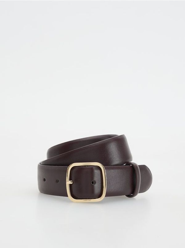 Reserved Reserved - LADIES` BELT - boja mahagonija